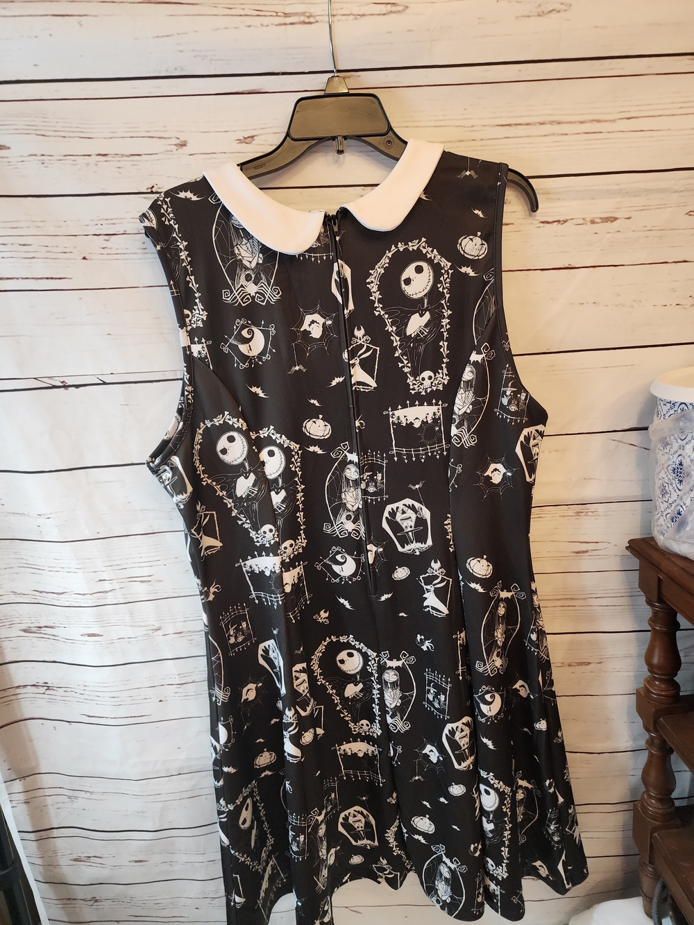 Jack Disney Nightmare Before Christmas Dress with White Peter Pan Collar - Picture 4 of 6